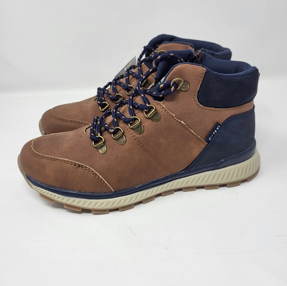 Sprox C-Texi Water Repellent Rainier Natural Lace Up High Top Boots Shoes Boys 4 - Picture 1 of 9